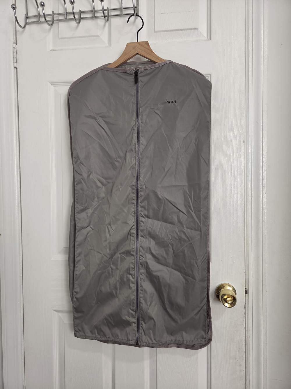 Tumi Gray Garment Bag - Protective Travel Coat Cover